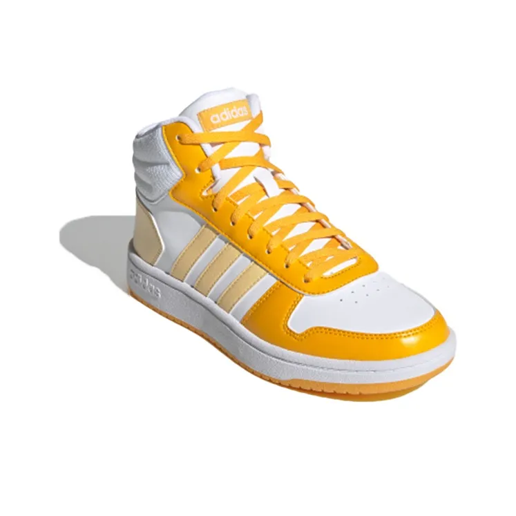 Adidas Neo Hoops 2.0 Mid 'White Yellow' Women's-2