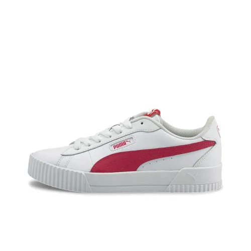 PUMA Carina Skateboard Shoes Women's Low-Top White/Red