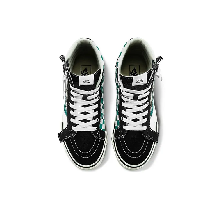 Vans SK8 HI Reissue Cap Skate Shoes Black/Green-2