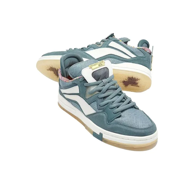 LiNing Wave Pro Anti-Slip And Wear-Resistant Lightweight Low-Top Skateboard Shoes Women's Green Jade Color-2