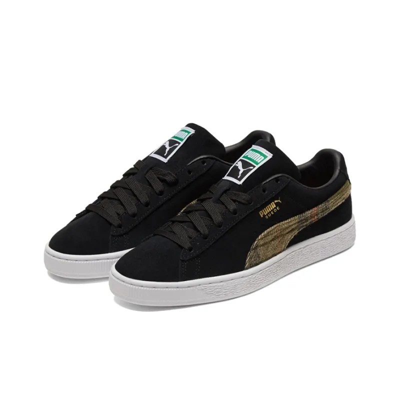 PUMA Unisex Suede Classic Flannel Sneakers Black-2