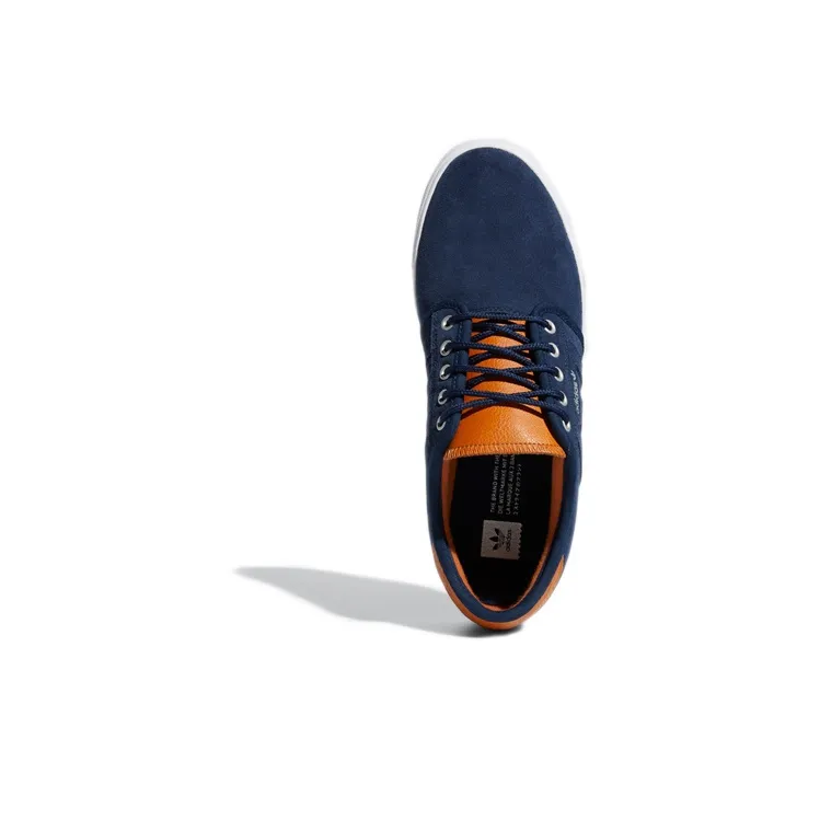 Adidas Originals Seeley Low Top Skateboard Shoes Men's Blue Brown-4