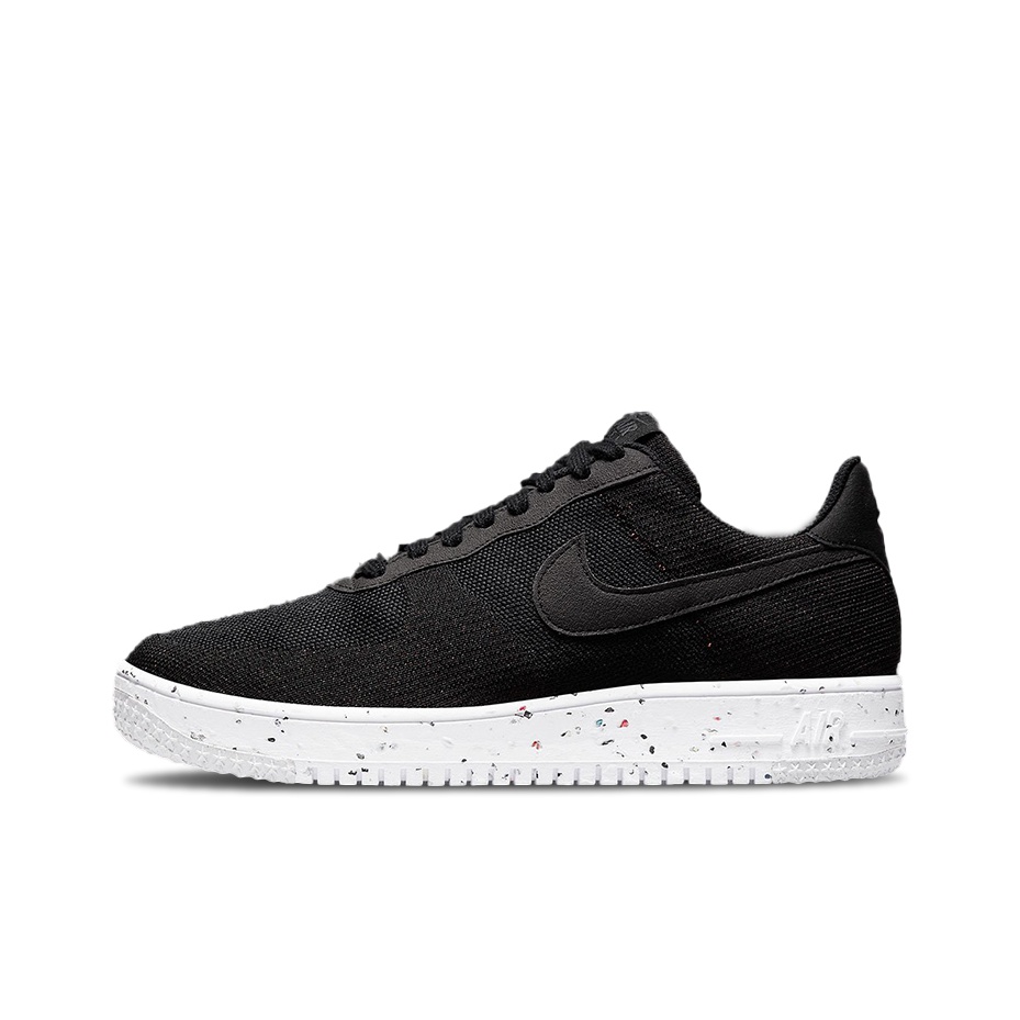 Nike Air Force 1 Low Crater Flyknit Black White POIZON