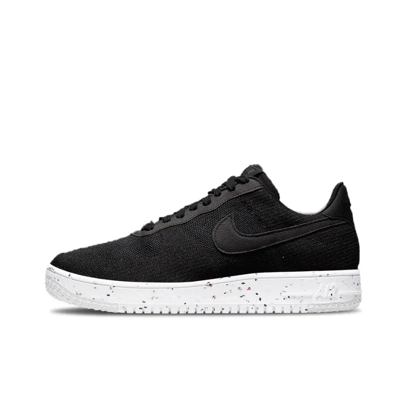 Nike Air Force 1 Low Crater Flyknit Black White-0