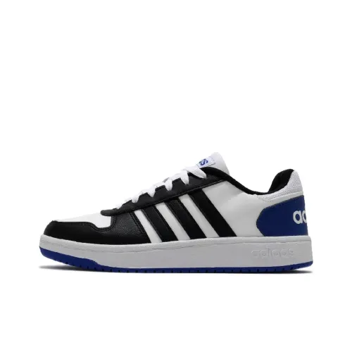 Adidas Hoops 2.0 White Royal Blue