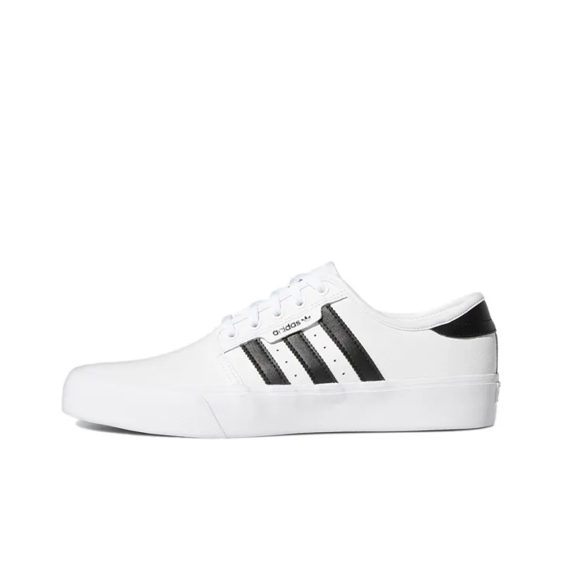 Adidas Originals Seeley XT Wear-Resistant Low-Top Skateboard Shoes Men's White Black-0