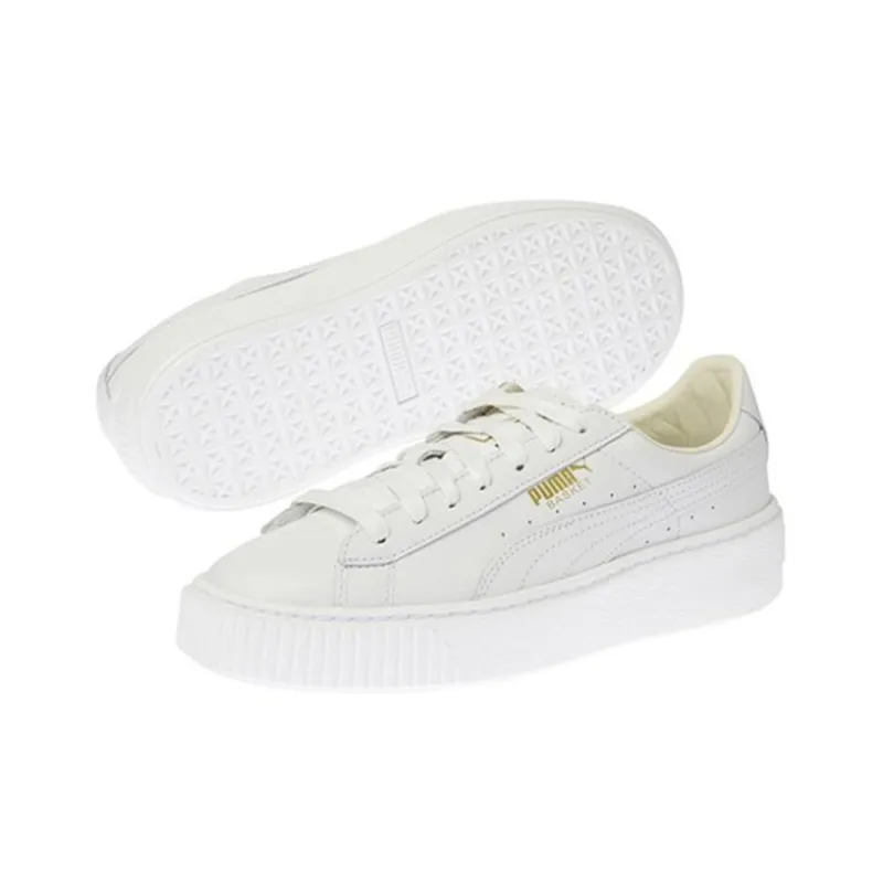 PUMA Basket Platform Core 'White Gold' Women's-2