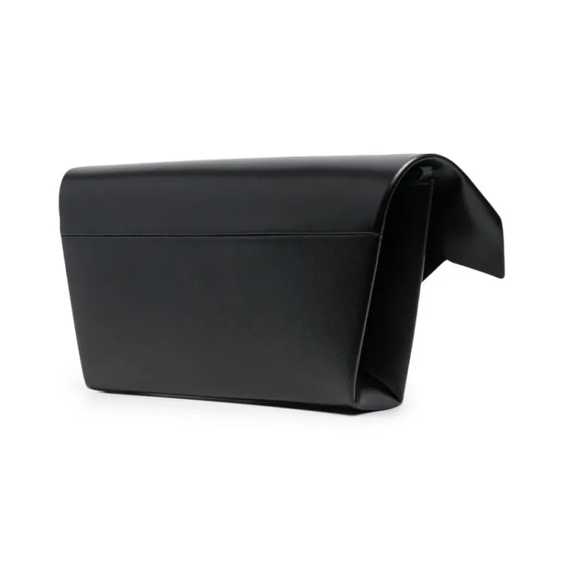Maison Margiela Cow Leather Handbag Shoulder Bag Clutch Women's Black-1