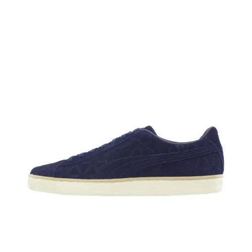 PUMA Suede Classic Lu Lightweight Wear-resistant And Non-slip Low-Top Skateboard Shoes Men's Blue