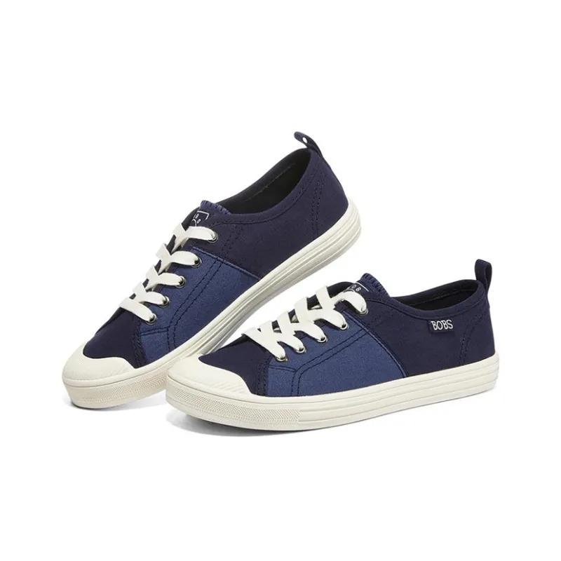 Skechers Bobs Skateboard Shoes Women's Low-Top Dark Blue/Light Blue-2