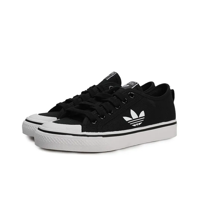 Adidas Nizza Trefoil Core Black Crystal White Women's-2
