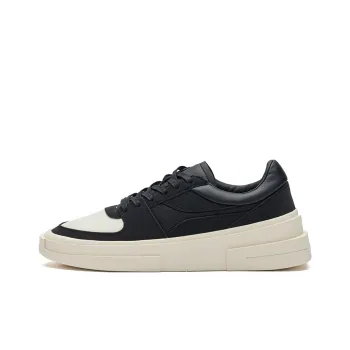 361° AG Chao Ge Anti Slip And Wear Resistant Lightweight Low Top Skateboard Shoes Black Beige