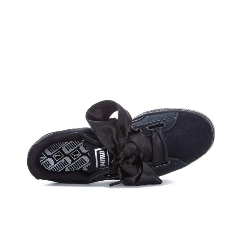 PUMA Suede Heart Pebble Shoes Black Women's-3