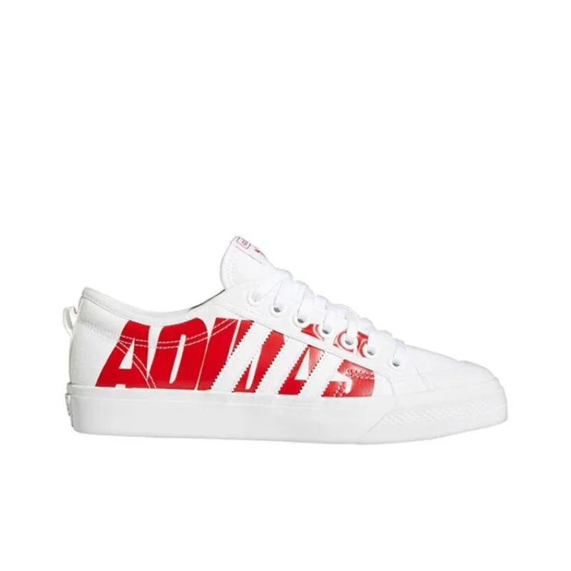 Adidas Originals Nizza Trefoil 'White Red' Women's-1