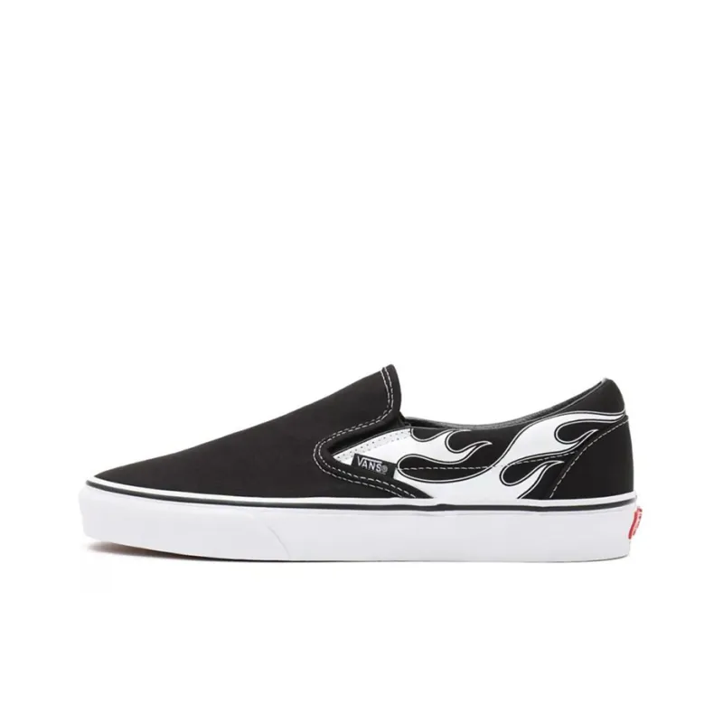 Vans Classic Slip On 'Flame Black White'-0
