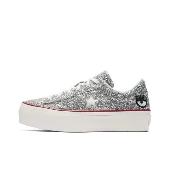 One Star Chiara Ferragni X Women's Converse Platform Ox 'Glitter' Women's