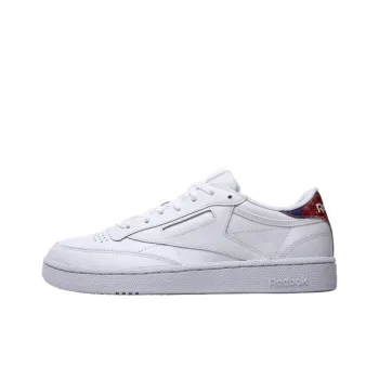 Reebok Club C Rainbow Slip Resistant Cushioning Wear Resistant Low Top Skateboard Shoes Unisex White