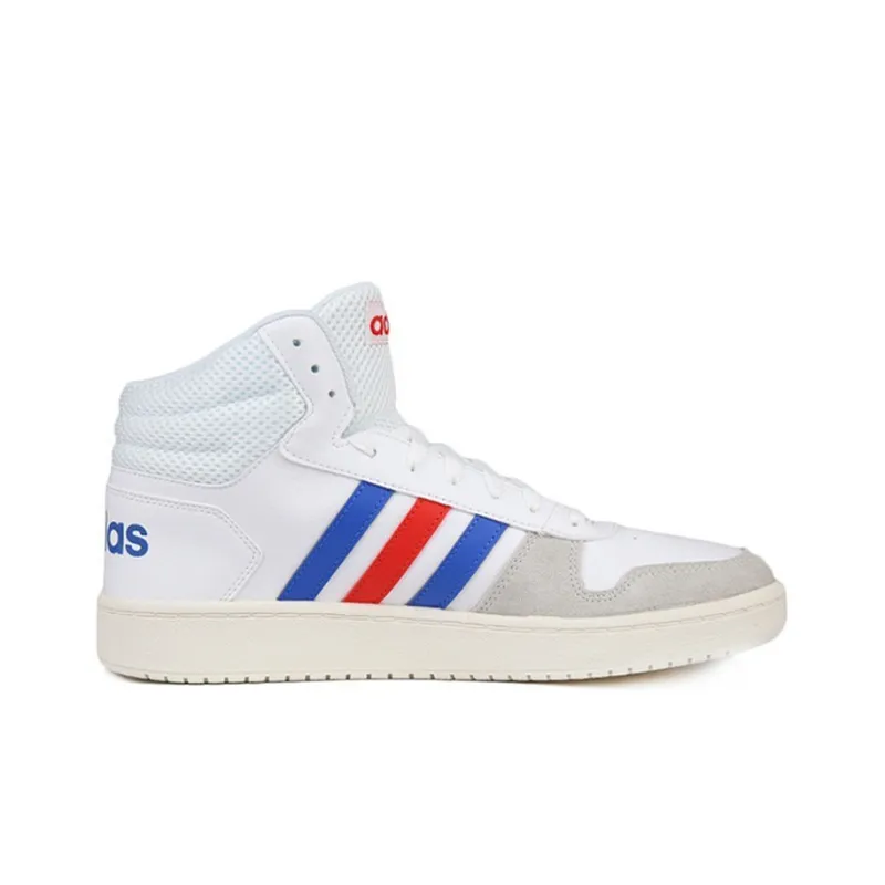 Adidas Hoops 2.0 Mid White Blue Red-1