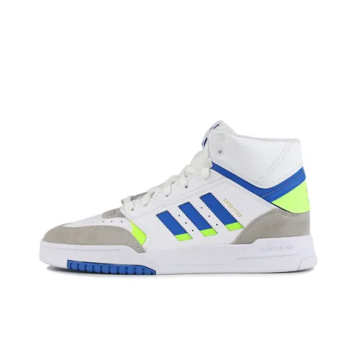 Adidas Originals Drop Step Skateboard Shoes Unisex High-Top White/Blue/Gray