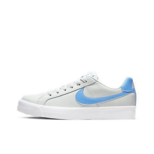 Nike Court Royale Skateboard Shoes Women's Low-Top Gray Blue