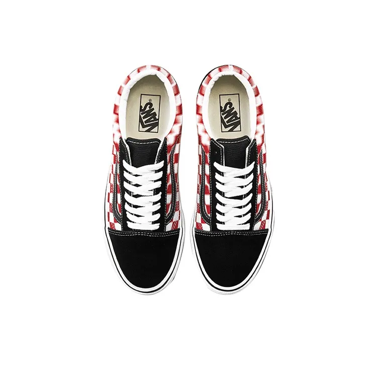 Vans Old Skool Checkerboard Red/White-3