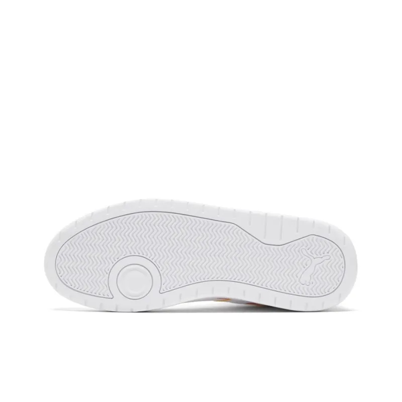 PUMA Backcourt Mid Rainbow Splicing Casual Shoes White-5