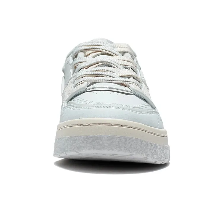 LiNing 001 BTC Lightweight And Breathable Low Top Skateboard Shoes Men's Frost White Gray-4