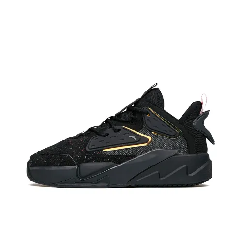 Anta Life Collection G6 Soup Lightweight, Breathable, And Abrasion Resistant Low Top Skateboard Shoes Men's Black
