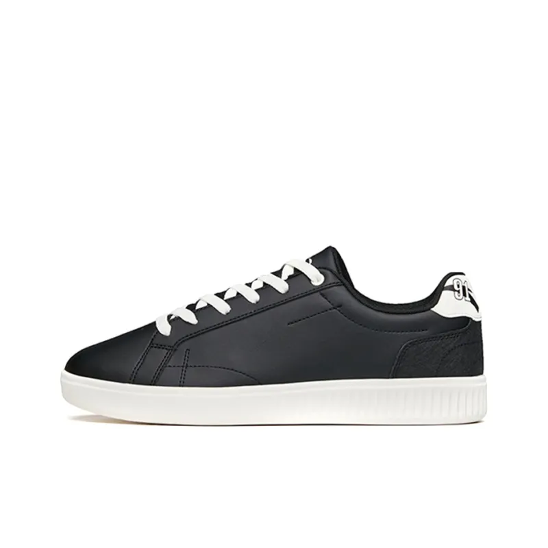 Anta BASIC-Cycle Wear-Resistant Low-Top Skateboard Shoes Men's Black-0