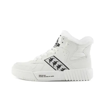 Kappa BANDA Coverage Thermal Slip Resistant High Top Skateboard Shoes Unisex White
