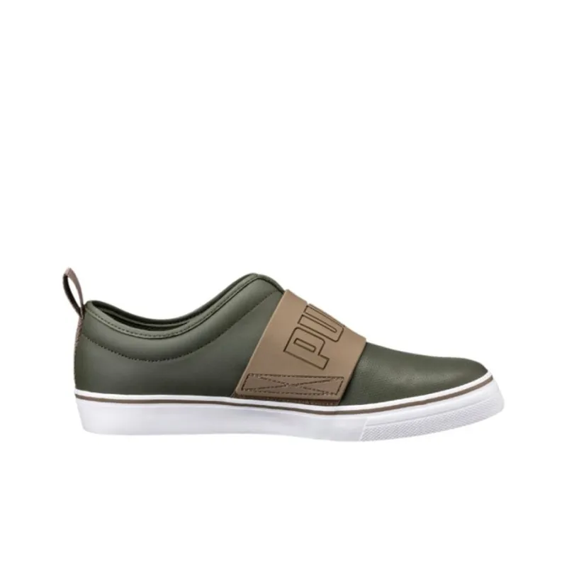 PUMA El Rey Fun Skateboard Shoes Men Low-Top Army Green-1