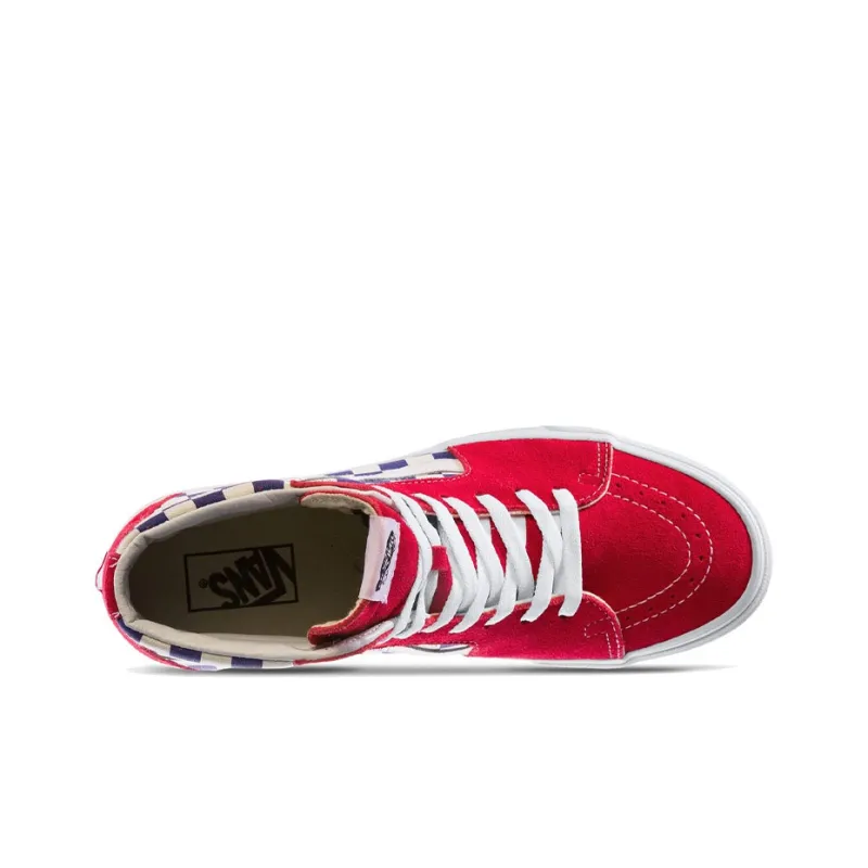Vans Sk8 Hi Bmx Checkerboard True Blue Red-2
