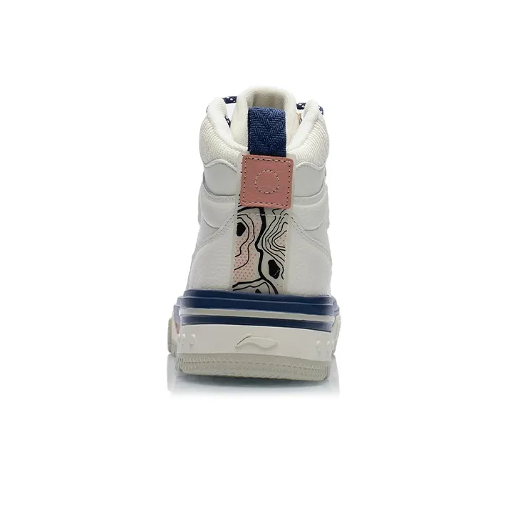 LiNing The Domain Line Execute Slip Resistant High Top Skateboard Shoes Men's Gray-3