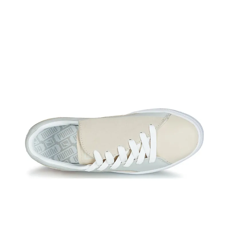PUMA Basket Crush Paris Balanced Lightweight Low Top Skateboard Shoes Women's Light Umber-2
