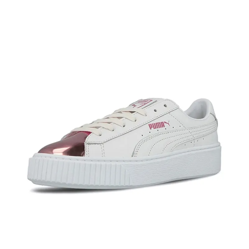 PUMA Basket Platform Metallic 'S 'White/Lilac Snow' Women's-2