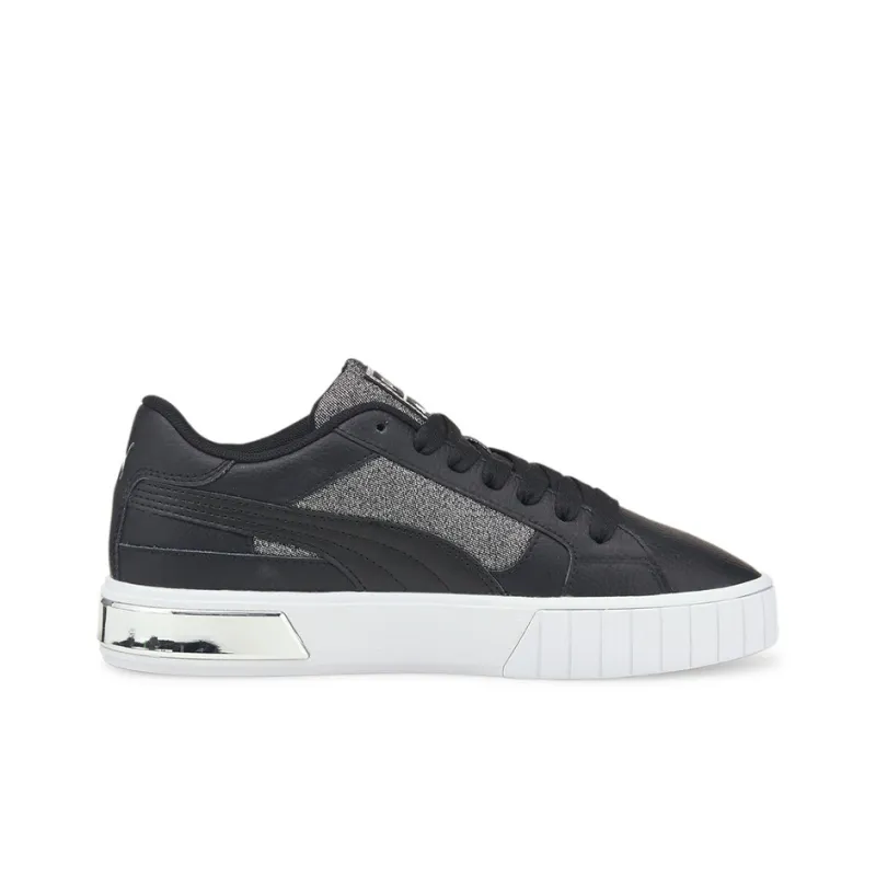 PUMA Cali Star Skateboard Shoes Women's Low-Top Black/Silver/White-1