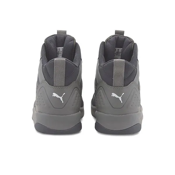 PUMA Backcourt Skateboard Shoes Men Mid Top Gray/White-3