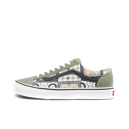 Vans Style 36 Skateboard Shoes Unisex Low-Top Gray Print