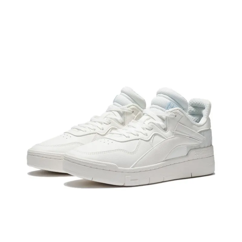 LiNing Wave Superwave Lo Lightweight And Wear resistant Low Top Skateboard Shoes Women's Snow White-2