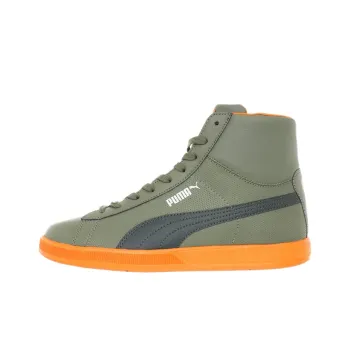 PUMA Lite Skateboard Shoes Men High-Top Green/Orange