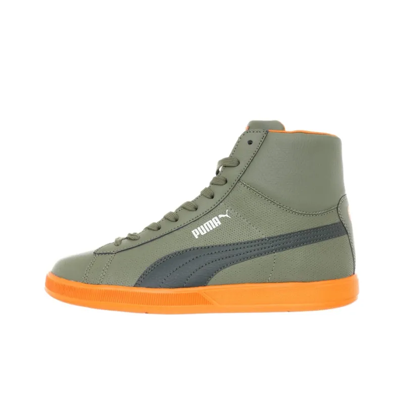 PUMA Lite Skateboard Shoes Men High-Top Green/Orange-0