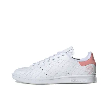 Adidas Originals STAN SMITH Slip Resistant, Lightweight, And Breathable Low Top Skateboard Shoes Women's White Pink