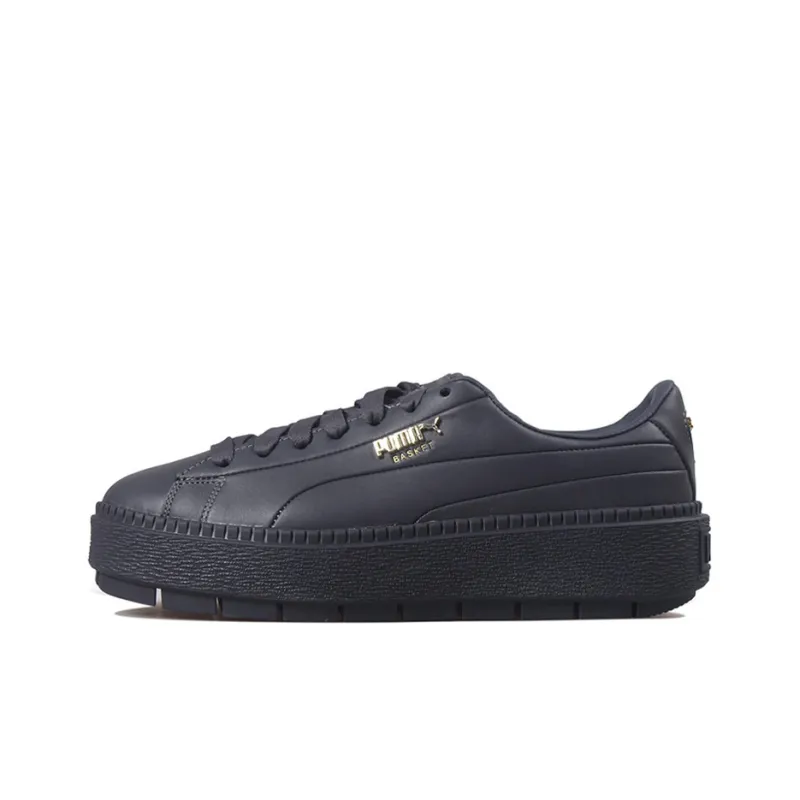 PUMA Platform Trace Premium Low Top Sneakers Black Women's-0