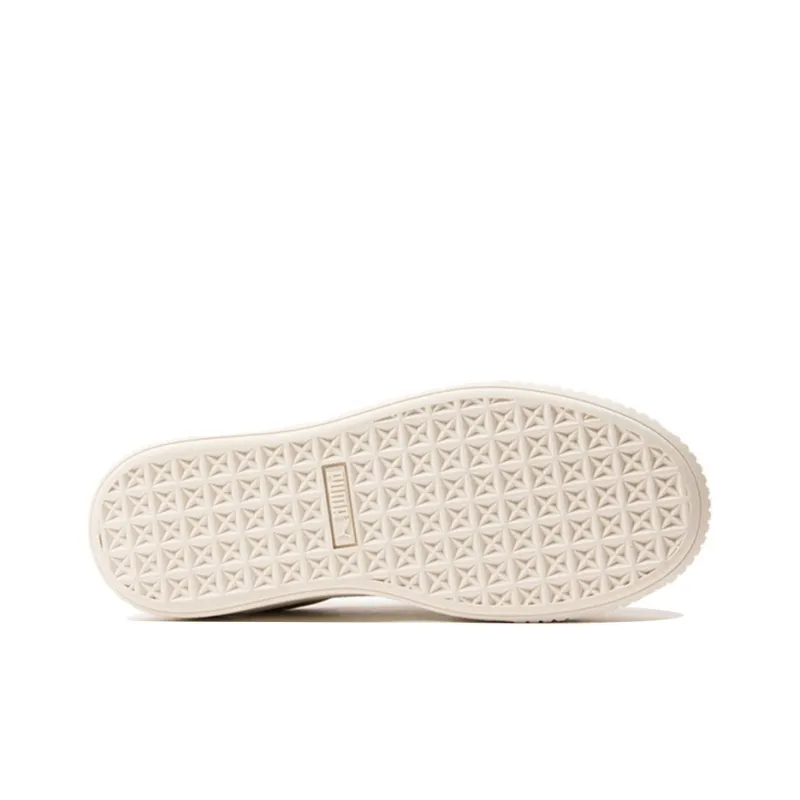 PUMA Basket Platform Cv 'Wheat White' Women's-5