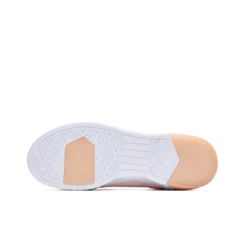361° Abrasion Resistant Breathable Low Top Skateboard Shoes Women's Pink Gold-3