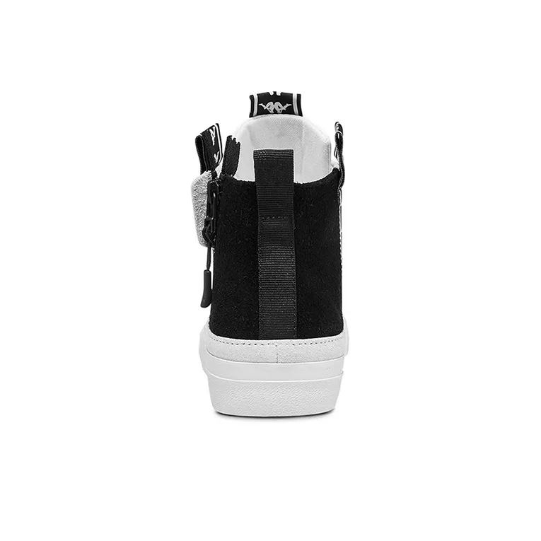 Kappa BANDA High Top Skateboard Shoes Unisex Black White-4