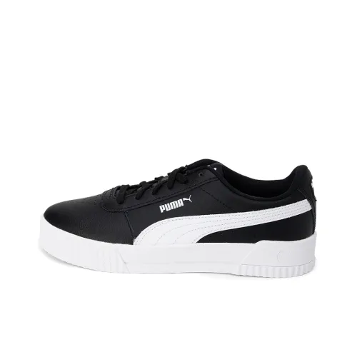 PUMA Carina Series Skateboard Shoes Women's Low-Top Black/White