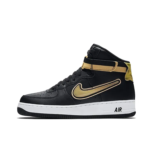 Nike Air Force 1 High Nba Black Metallic Gold-0