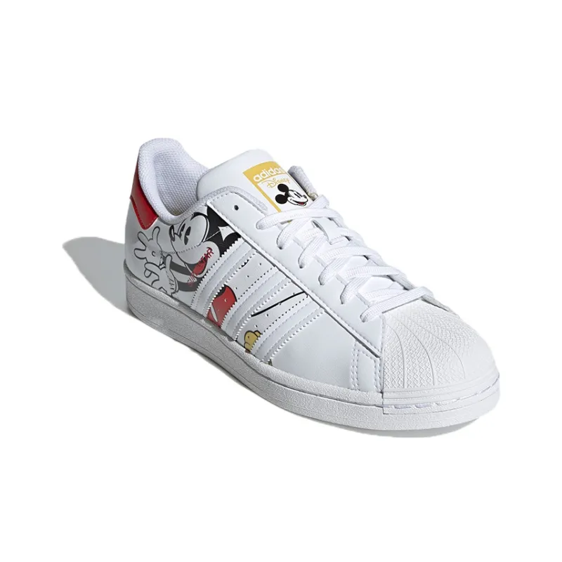 Adidas Superstar Disney Mickey And Minnie White Vivid Red-2