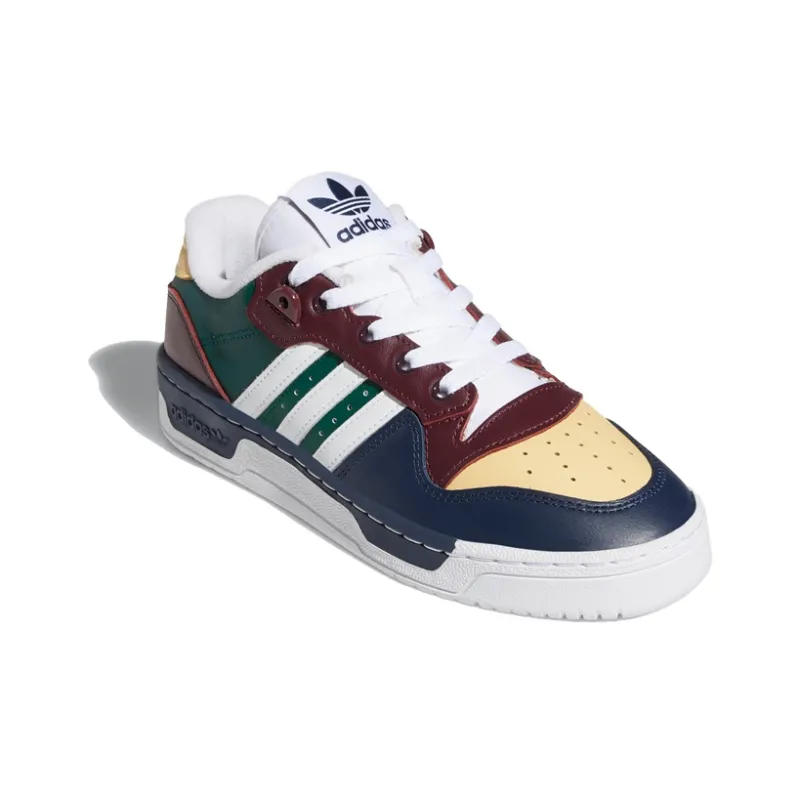 Adidas Originals Rivalry Slip Resistant Low Top Skateboard Shoes Women's Green Brown Blue-2